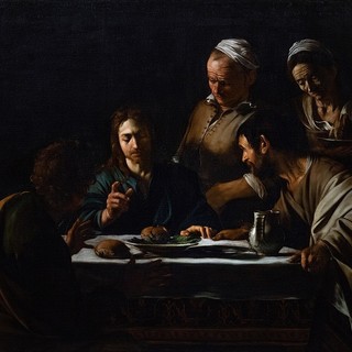 Cena in Emmaus, 1606- Caravaggio (1571-1610)