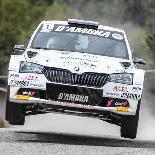 Elwis Chentre impegnato in una prova dello scorso Rally