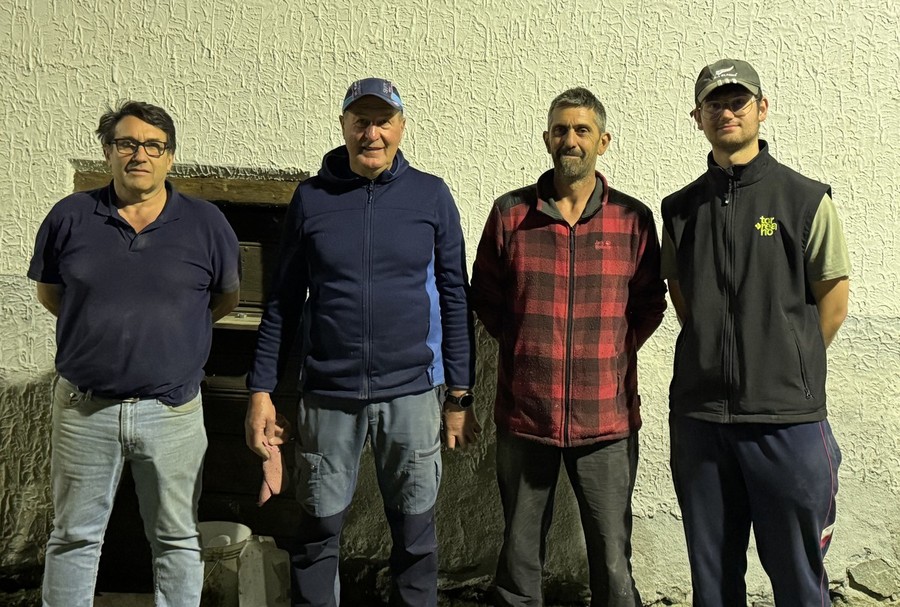 Sergio Chiari, Mirando Brulard, Mirko Aymonod e Michel Neyroz