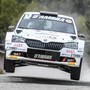 Elwis Chentre impegnato in una prova dello scorso Rally
