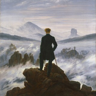 'Viandante sul mare di nebbia', 1818- Caspar David Friedrich (1774-1840)