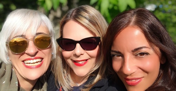 Il direttivo del Comitato: da sn Romaine Pernettaz, Pamela Fini e Fernanda Carere