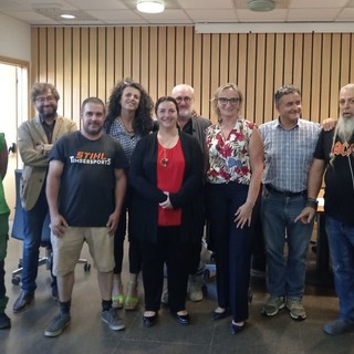 Da sn Sabrina Marando, Matteo Martinet, Stefano Romano, Costantina Canistro, Denise Pinet, Alberto Stecca, Speranza Girod, Giorgio Cuaz e Manuel Gabrielli