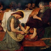 Cristo lava i piedi a Pietro, 1852- Ford Madox Brown (1821-1893)