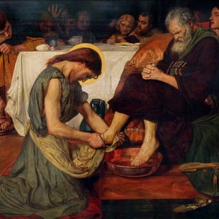 Cristo lava i piedi a Pietro, 1852- Ford Madox Brown (1821-1893)