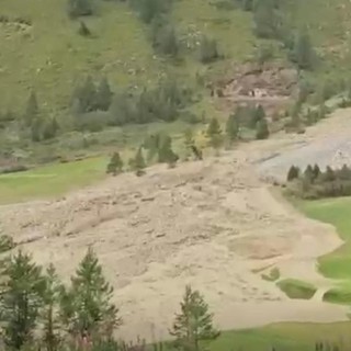 Frane e bomba d'acqua sul campo da golf e su frazioni di Breuil Cervinia