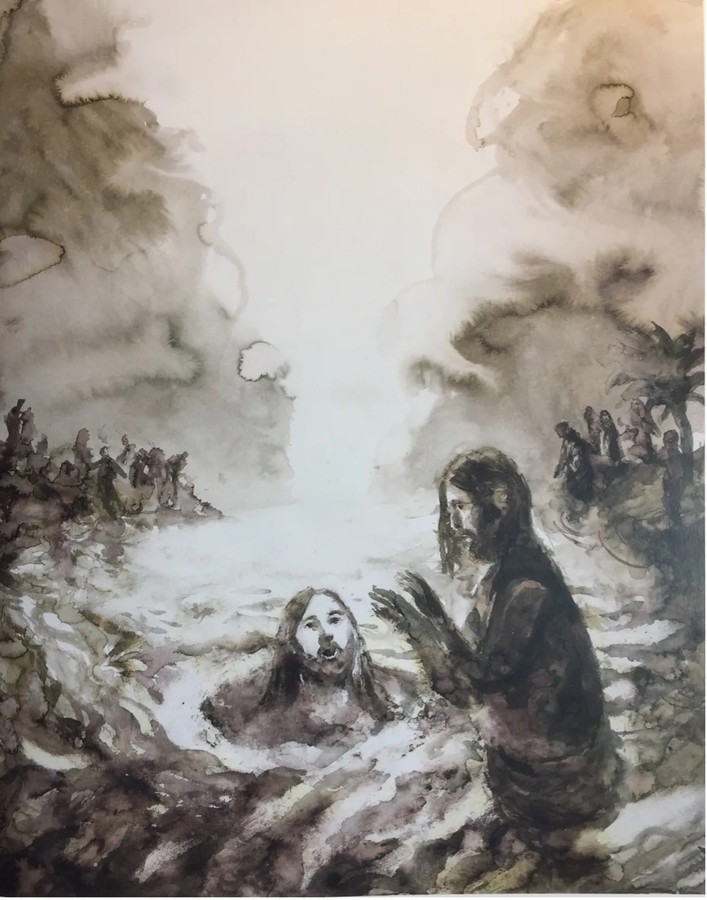 'Battesimo di Cristo', 2017- François-Xavier de Boissoudy (1966)