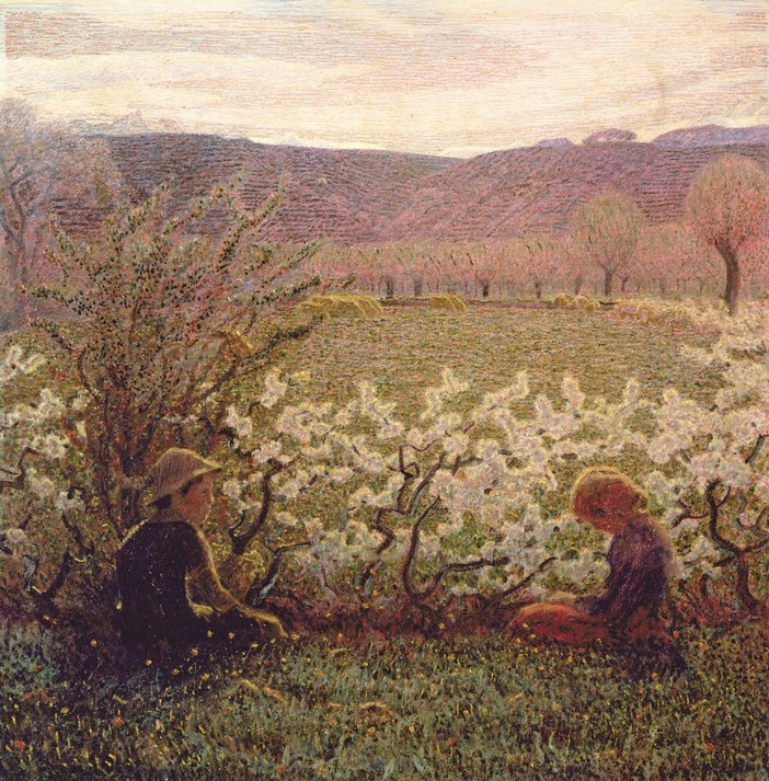 'Prato fiorito', 1900-1903-Giuseppe Pellizza da Volpedo (1868-1907)