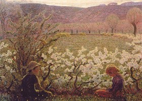 'Prato fiorito', 1900-1903-Giuseppe Pellizza da Volpedo (1868-1907)