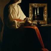 'Maddalena penitente', 1640- Georges de La Tour (1593-1652) 'Maddalena penitente', 1640- Georges de La Tour (1593-1652)