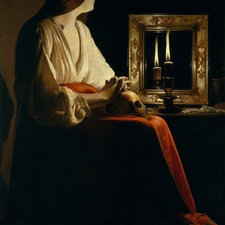 'Maddalena penitente', 1640- Georges de La Tour (1593-1652)