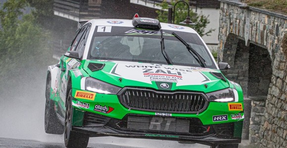 La Skoda di Ivan Carmellino e Max Minazzi (Foto Rolling Fast)