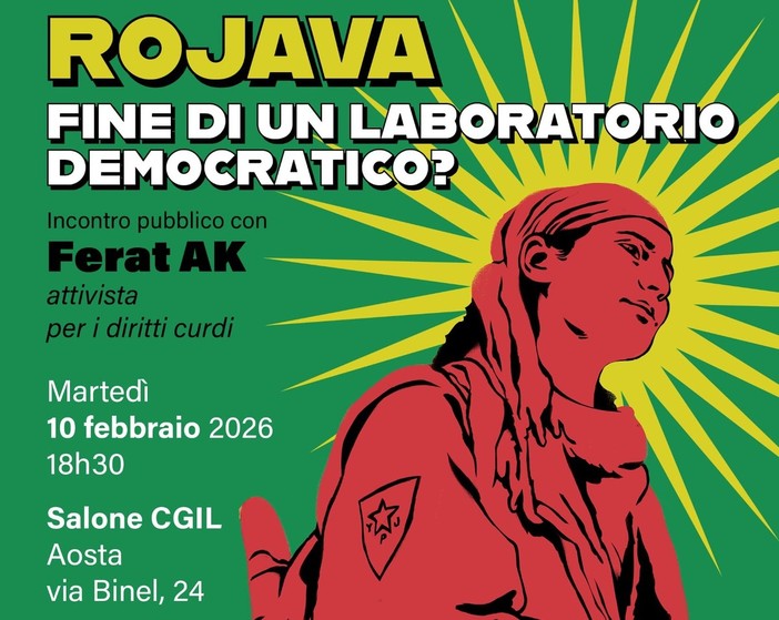 Aosta, incontro sul Rojava; 'sotto attacco i diritti del popolo curdo'