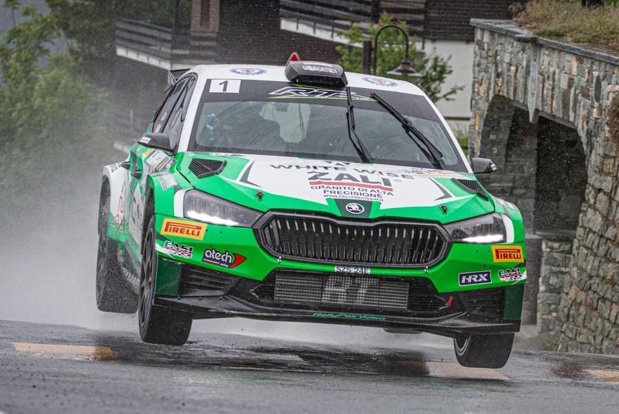 La Skoda di Ivan Carmellino e Max Minazzi (Foto Rolling Fast)