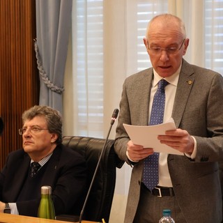 Renzo Testolin nel novembre 2025 illustra il suo programma di Governo al Consiglio Valle