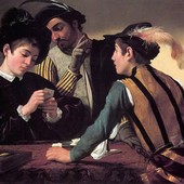 'I bari', 1594- Caravaggio (1571-1610)