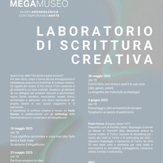 Ecco i laboratori di scrittura creativa del Megamuseo