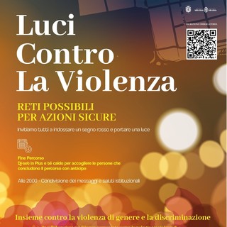 Ad Aosta le 'Luci contro la violenza'