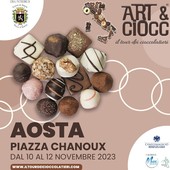 In piazza Chanoux ad Aosta tornano i dolci stand di Art&amp;Ciocc