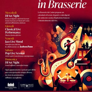 Alla Brasserie du Casino arrivano 'Les Soirées'