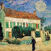 'La casa bianca di notte', 1890-Vincent van Gogh (1853-1890)