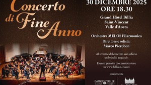 Concerto di Fine Anno  al Casino de la Vallée, Marco Pierobon dirige e suona con la Melos Filarmonica
