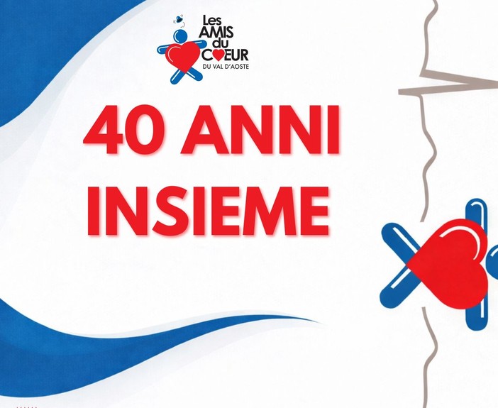 'Les amis du coeur' celebra ad Aosta 40 anni di impegno e solidarietà quotidiani 'Les amis du coeur' celebra ad Aosta 40 anni di impegno e solidarietà quotidiani