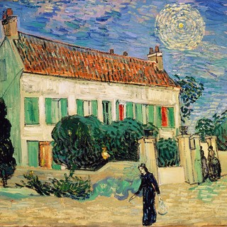 'La casa bianca di notte', 1890-Vincent van Gogh (1853-1890)