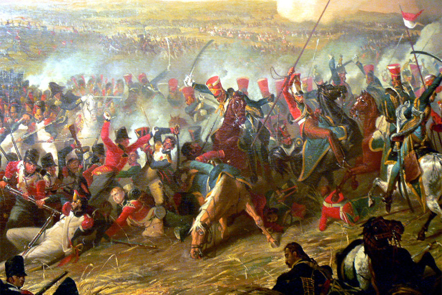 La Battaglia di Waterloo in un dipinto di Denis Dighton – 1816