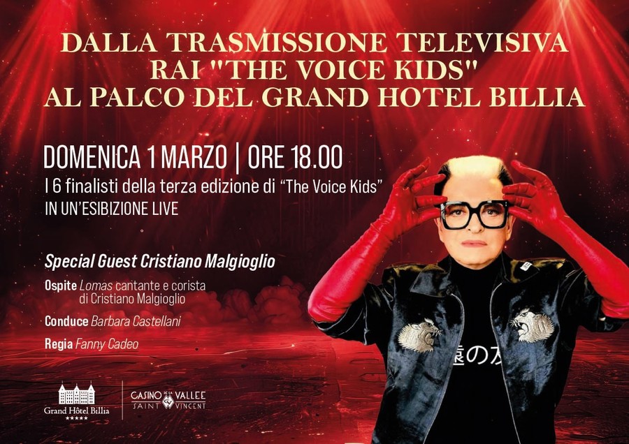 I finalisti di 'The Voice Kids' sul palco del Grand Hôtel Billia