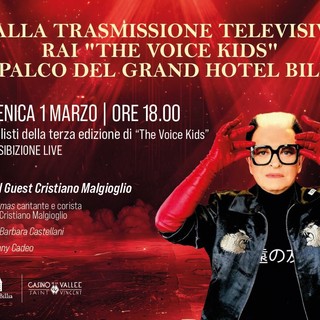 I finalisti di 'The Voice Kids' sul palco del Grand Hôtel Billia