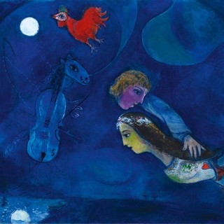 Gallo rosso nella notte, 1944 - Marc Chagall (1887-1985)