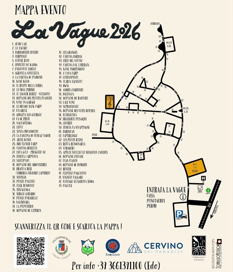 Ecco la mappa de 'La Vague Vins des Montagnes' 2026