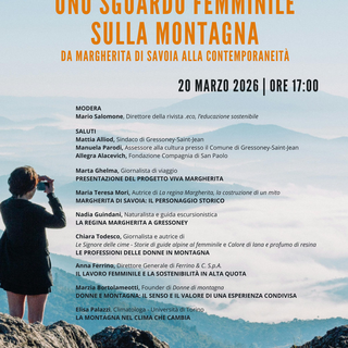 Margherita di Savoia, lo sguardo femminile sulla montagna; conferenza ad Aosta