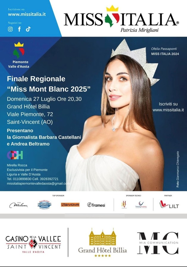 Al G.H. Billia Filippo Roma presenta il suo romanzo e sarà giurato a Miss Mont Blanc 2025
