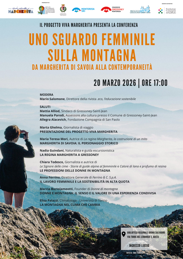 Margherita di Savoia, lo sguardo femminile sulla montagna; conferenza ad Aosta