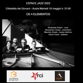Espace Jazz alla Cittadella dei Giovani; martedì arrivano 'Os 4 elementos'