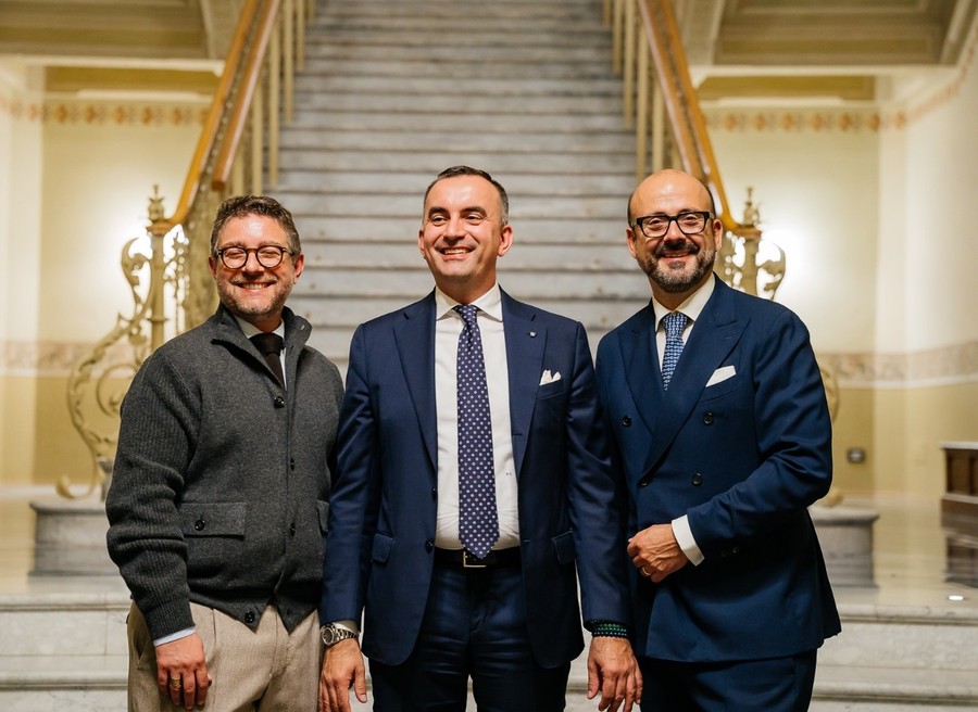 Da sn Giovanni Pellizzeri, Francesco Turcato e Giovanni Baroni