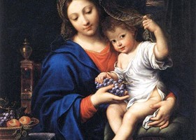 Pierre Mignard Madonna dell uva 1640-1650 Pierre Mignard Madonna dell uva 1640-1650