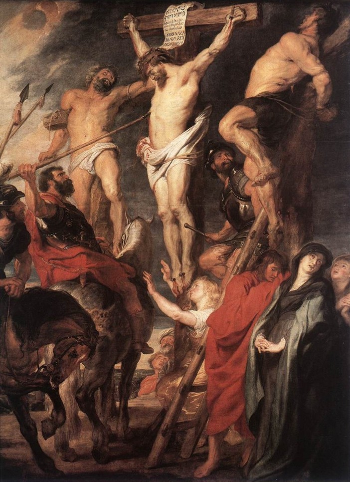'Gesù in croce tra i due ladroni', 1620; Peter Paul Rubens (1577-1640)