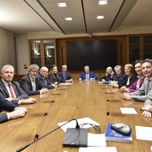 I membri della Prima Commissione consiliare regionali riunitisi giovedi I membri della Prima Commissione consiliare regionali riunitisi giovedi