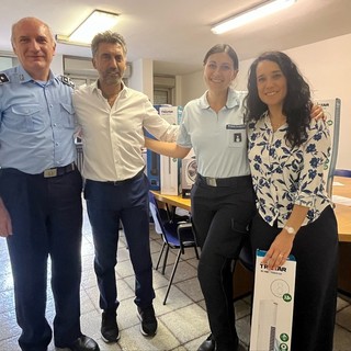 Da sn l'ufficiale della Polpen Rino Zanchetta;il consigliere regionale Marco Sorbara; la comandante del carcere di Brissogne, Martina Irrera e la criminologa e responsabile MIDD Martina Piazza