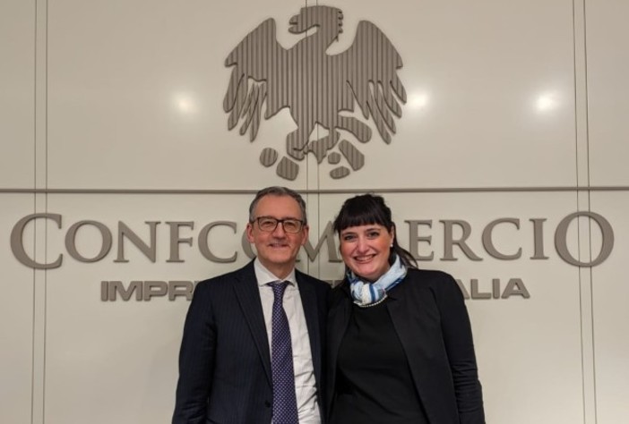 Paolo Ambrosini, presidente di ALI Confcommercio e Clara Acerbi, presidente di ALI Confcommercio VdA