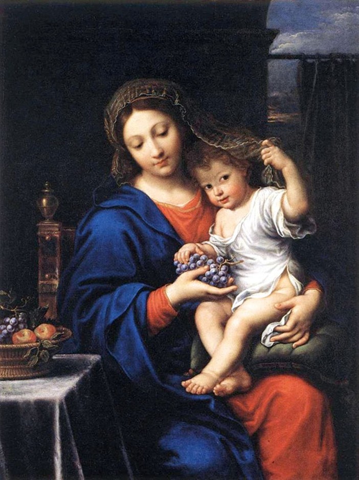 Pierre Mignard Madonna dell uva 1640-1650 Pierre Mignard Madonna dell uva 1640-1650