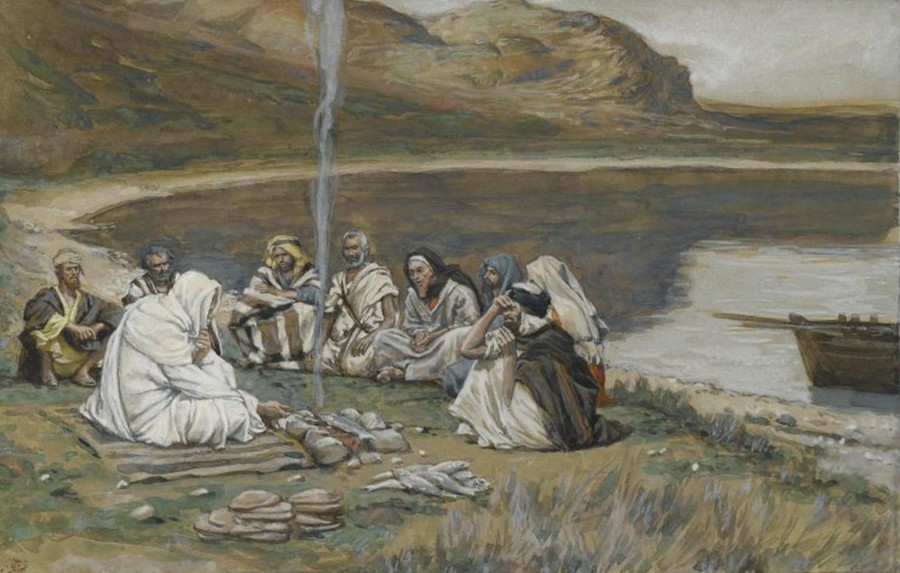 'Pasto di Gesù nostro Signore con gli apostoli', 1886-1894; James Tissot (1836-1902)