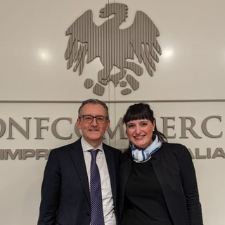 Paolo Ambrosini, presidente di ALI Confcommercio e Clara Acerbi, presidente di ALI Confcommercio VdA