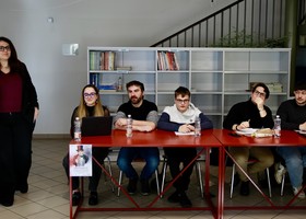 Un momento della presentazione del bando