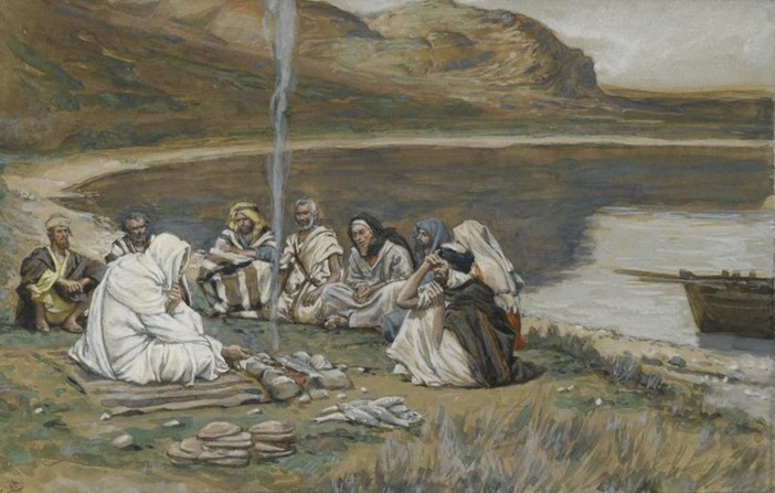 'Pasto di Gesù nostro Signore con gli apostoli', 1886-1894; James Tissot (1836-1902)