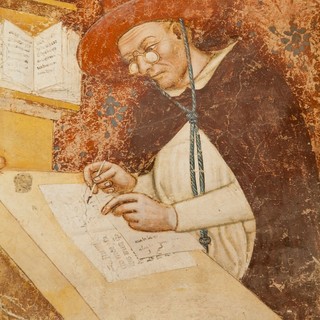 Ritratto di Hugues de Saint-Cher, 1352- Tommaso da Modena (1326-1379)