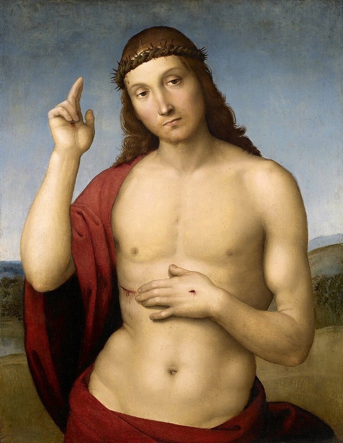 Cristo benedicente, 1502-1504. Raffaello (1483-1520)
